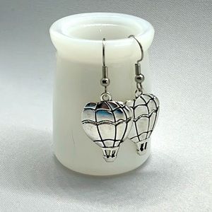 Hot air bloom, dangle earrings